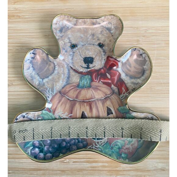 Vintage Bountiful Bear Halloween Teddy Bear Franklin Mint Collector's Plate - Picture 6 of 7